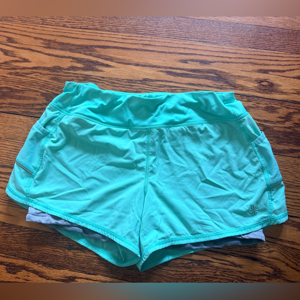 Athleta Green Workout Shorts